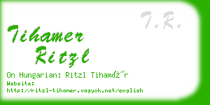 tihamer ritzl business card